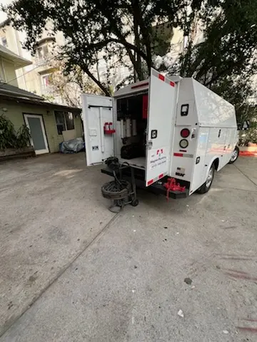 Magnet Plumbing service vehicle on-site for Faucet Repair in Silver Palm Place